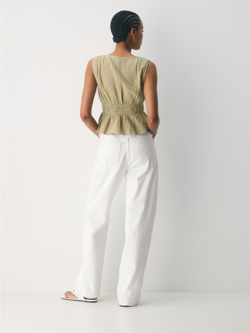 Little moon Aritzia Airplush Cotton Monterosso Top - Picture 3 of 3
